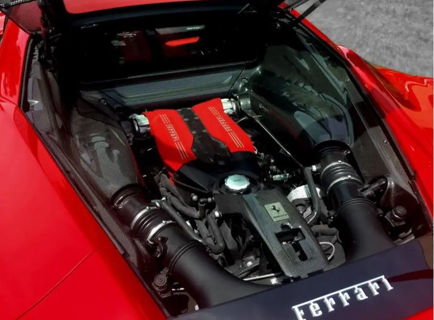 Ferrari 488 Gtb Genuine Parts - Carbon Fibre Engine Compartmen 1