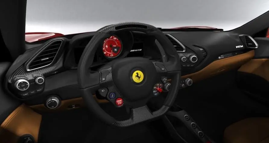 Ferrari 488 Gtb Genuine Parts - Carbon Fibre Dashboard Inserts 1