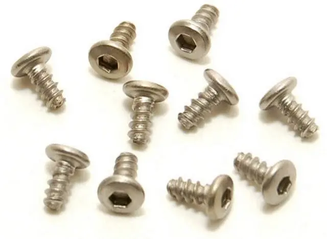 700634 M2x4 Titanium Button Head Hex Tapping Screw (10Pcs) 1