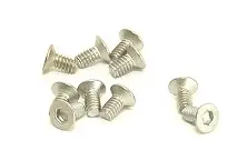 700724 M2x4 Titanium Countersunk Hex Machine Screw (10 Pcs) 1