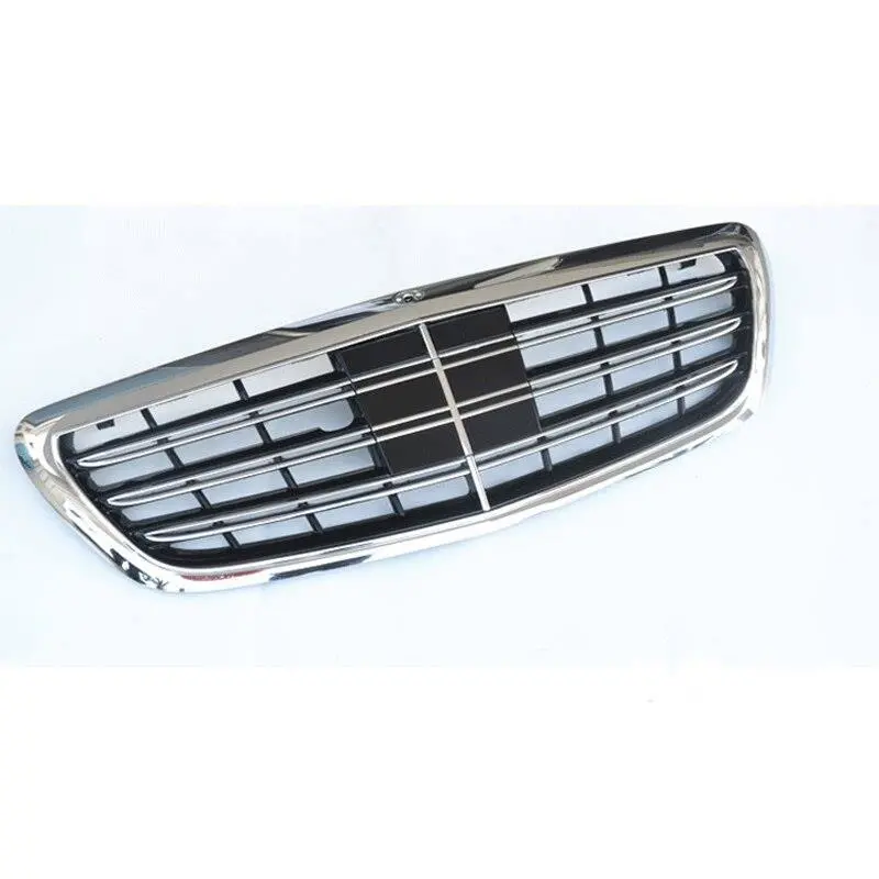 Mercedes-Benz 2013-2020 W222 S-Class S65 Amg Black & Chrome Front Grill Set 1