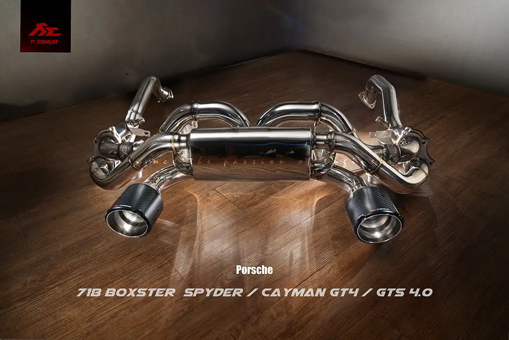 Fi-Exhaust Valvetronic Exhaust System For Porsche 718 Spyder / Cayman Gt4/ Gts 4.0L 2020+ 1