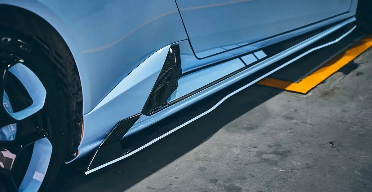 Paktechz Carbon Fiber Side Skirt Splitters For Lamborghini Huracan Lp580 Lp610 Evo 1
