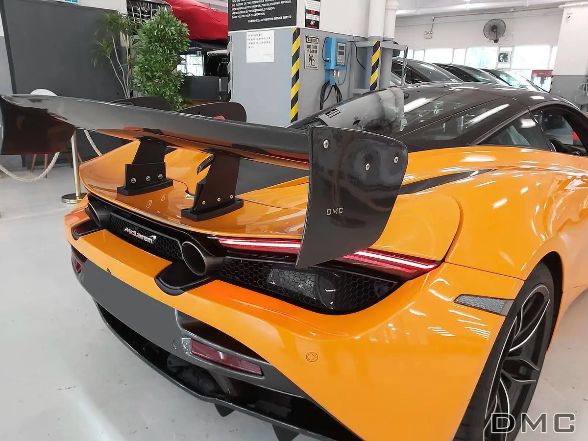 Dmc Mclaren 720S : Forged Carbon Fiber Aero Kit: Gt2 Gt3 Track Car Spoiler: Cup Car Goose Neck Wing: Fits The Oem Coupe & Spyder 1