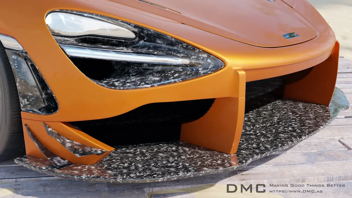 Dmc Mclaren 720S Limited Edition Forged Carbon Fiber Front Bumper Senna Style Replacement For Oem 1