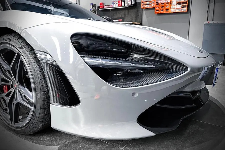 Darwinpro 2017-2020 Mclaren 720S Carbon Fiber Front Bumper Side Air Vents Replacement 1