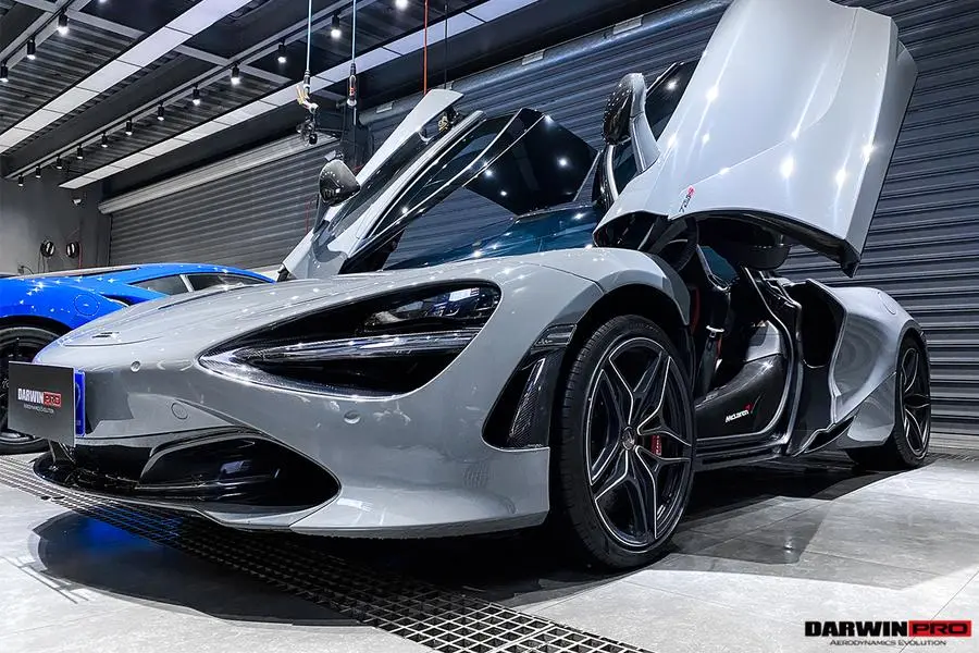 Darwinpro 2017-2020 Mclaren 720S Carbon Fiber Front Bumper Side Air Vents Replacement 2