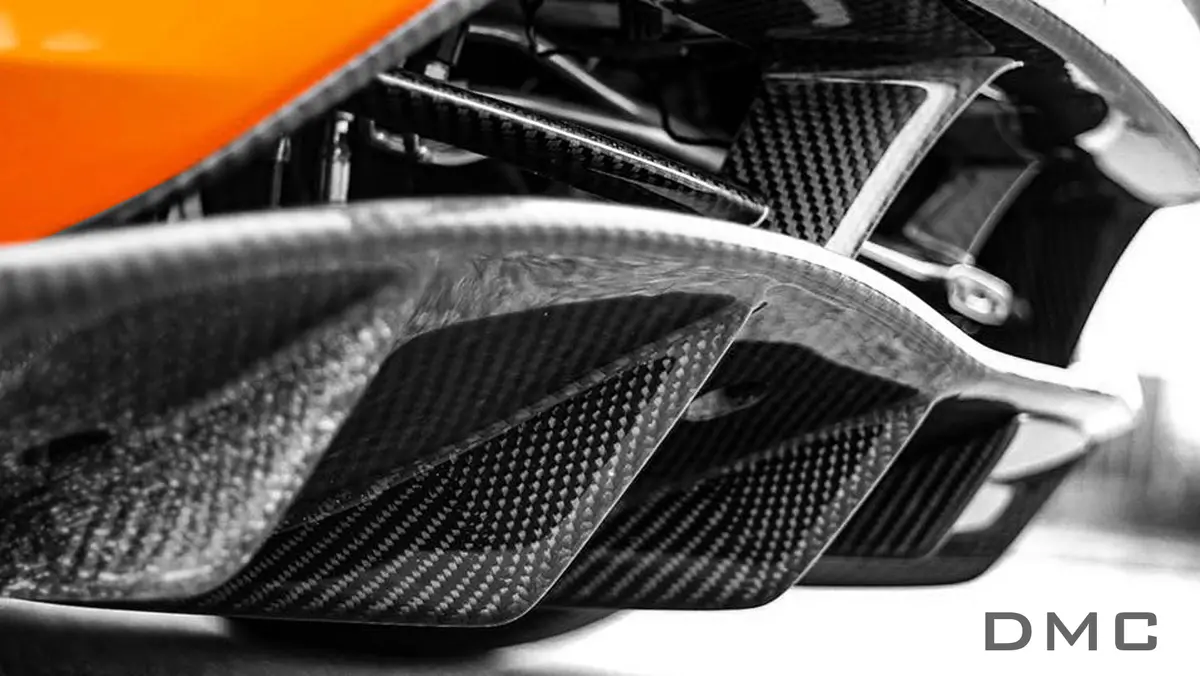 Dmc Mclaren 720S Carbon Fiber Rear Diffuser With Fins 1