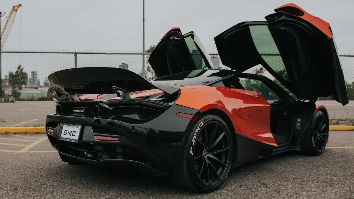 Dmc Mclaren 720S Rear Wing Trunk Lip Spoiler + Base Deck Lid P1 Style Fits The Oem Coupe & Spider In Forged Carbon Fiber 1