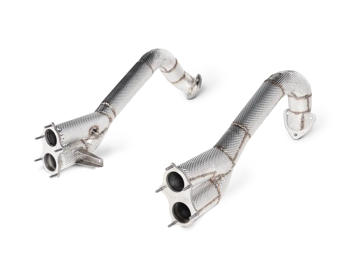 Akrapovic Porsche 718 Cayman Gt4 / Spyder - Opf/Gpf 2020 Link Pipe Set (Titanium),L-Po/T/13/1 1
