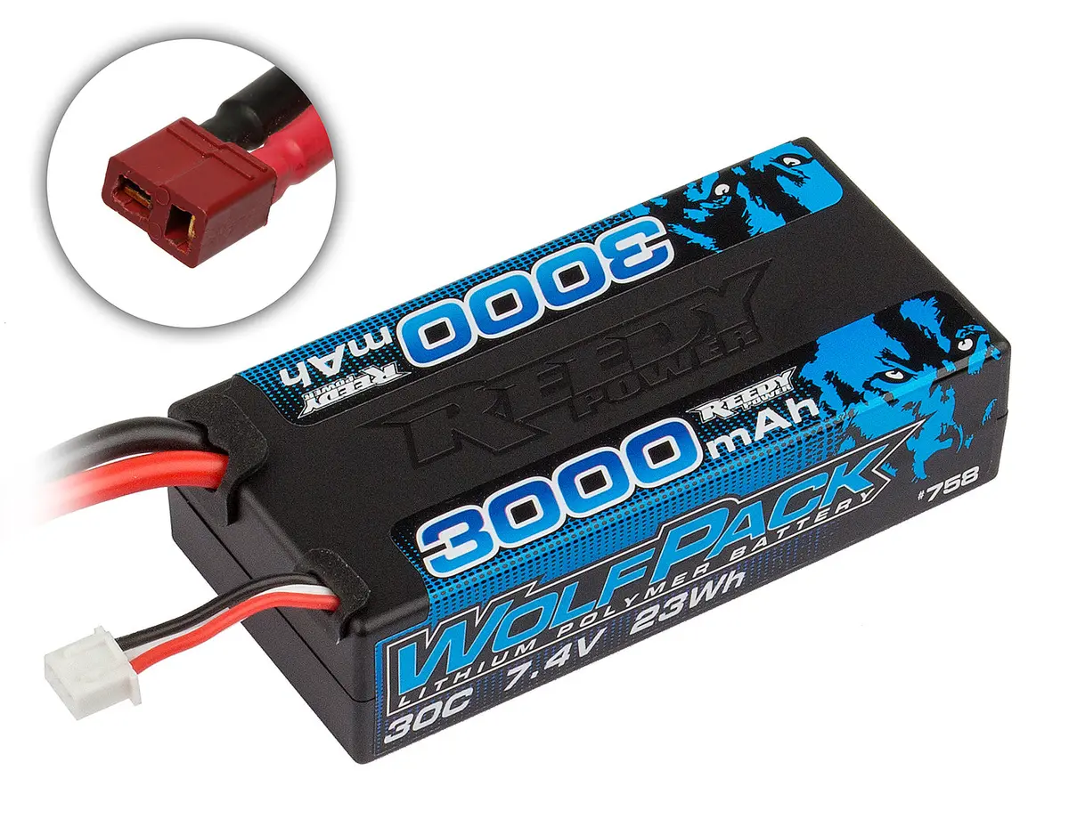758 3000Mah 7.4V 30C W/ T Plug 1