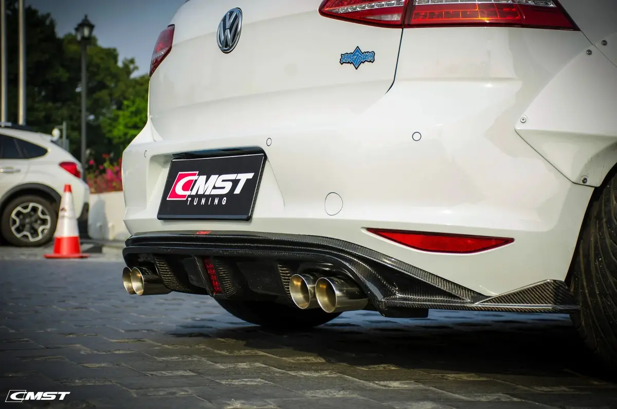 Cmst Carbon Fiber Rear Diffuser For Volkswagen Golf Mk7 1
