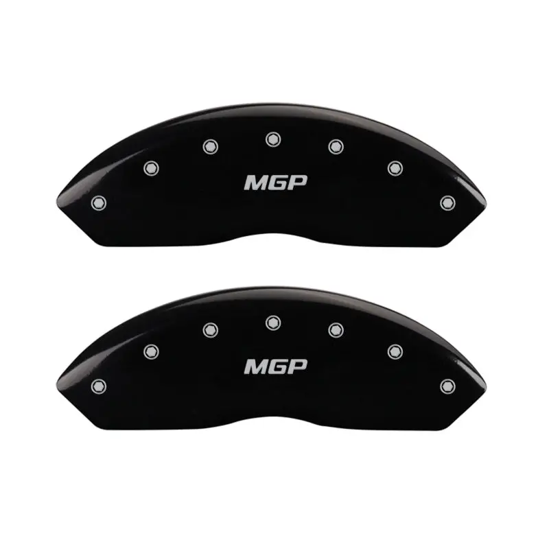 Mgp 4 Caliper Covers Engraved Front & Rear Mgp Black Finish Silver Ch 1