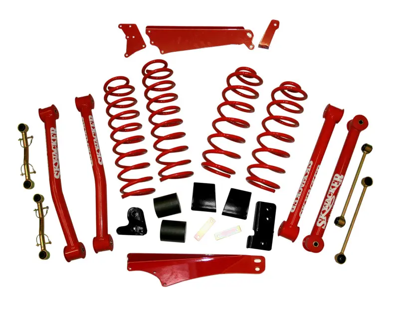 Skyjacker 4-Inch Lift Kit – Red Finish, Compatible With 2007–2009 Jeep Jk Wrangler 1