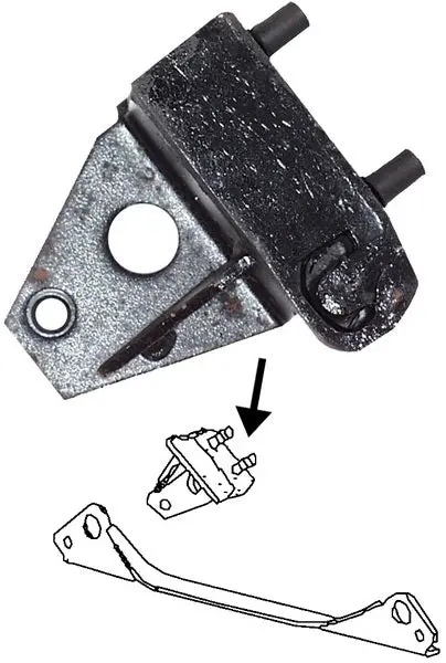 Rear Transmission Mount, Beetle 72-85 1