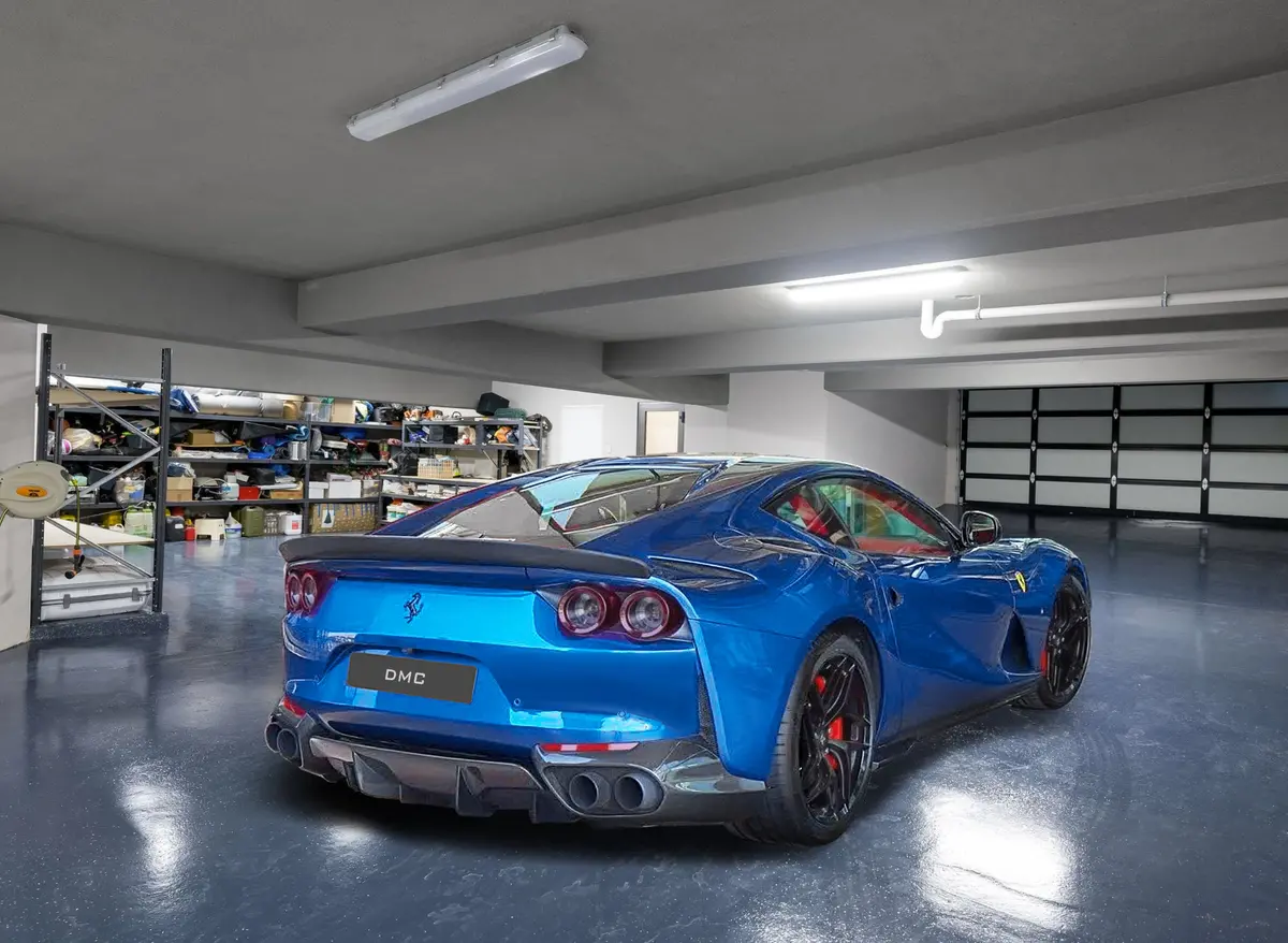 Dmc Ferrari 812 Sf : Carbon Fiber Rear Wing Spoiler: Fits Oem Superfast Trunk Boot In Competizione Lip Style 1