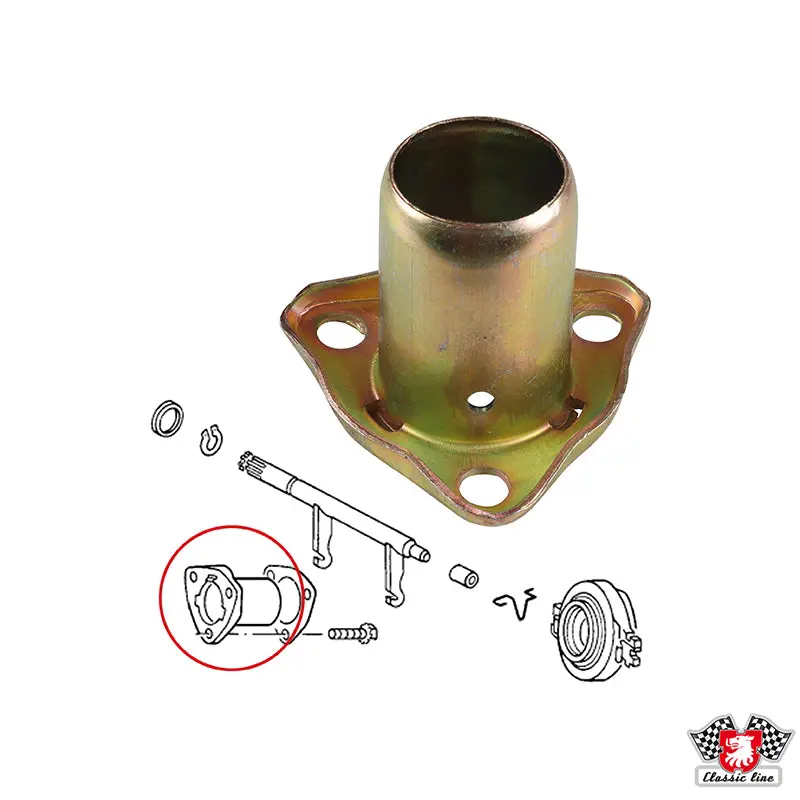 Release Bearing Sleeve, Late Beete/Kombi/T3/Ghia 1