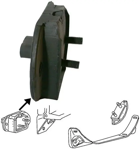 Gearbox Mount, Beetle/Ghia/T3 1962-65 1