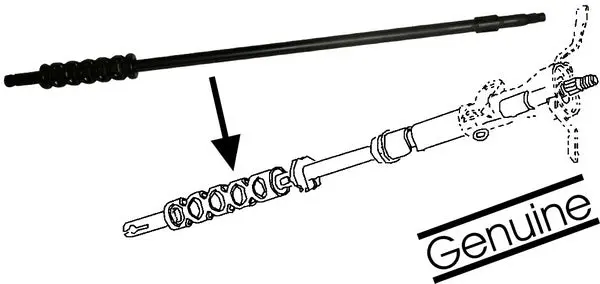 Steering Column Bare, Beetle 1974-79 1