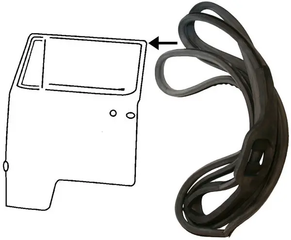 Door Seal, Left & Right - Kombi 1968 To 1979 2