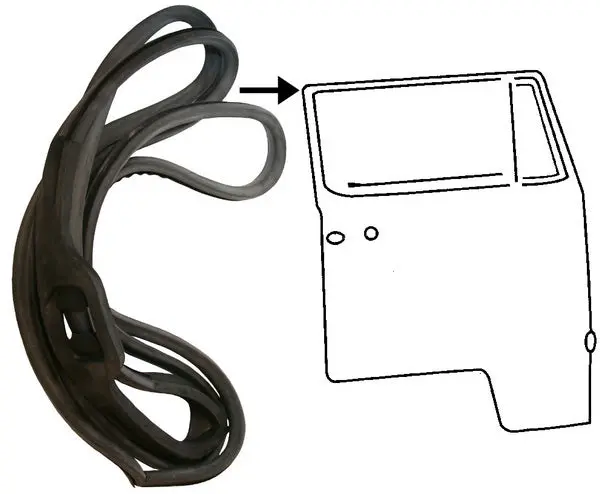 Door Seal, Left & Right - Kombi 1968 To 1979 3