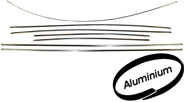 Body Trim Set - Beetle 1968-72, Aluminum Or Polished Stainless Steel 1