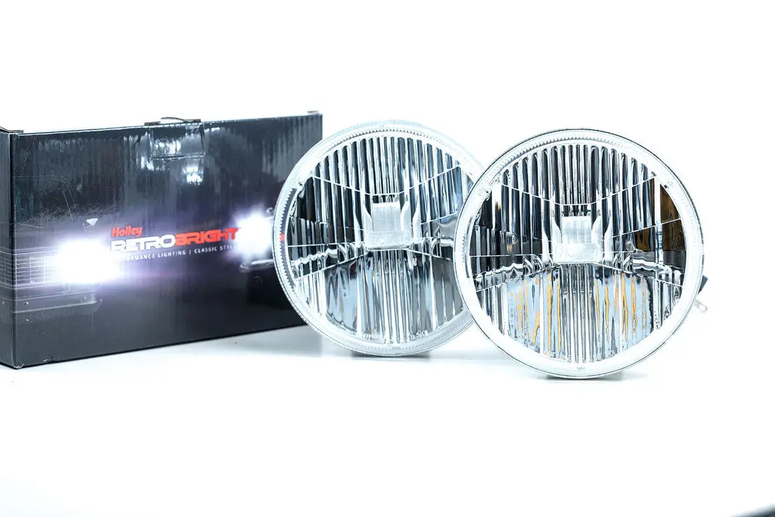 Sealed Beam: Holley Retrobright Led Headlights (5.75" Round) 1
