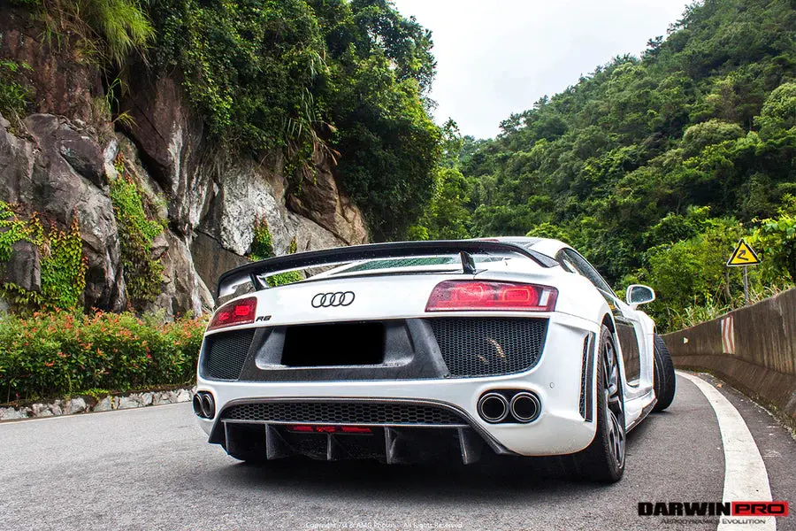 Darwinpro 2006-2015 Audi R8 Coupe Dpgt Carbon Fiber Rear Wing Spoiler 1