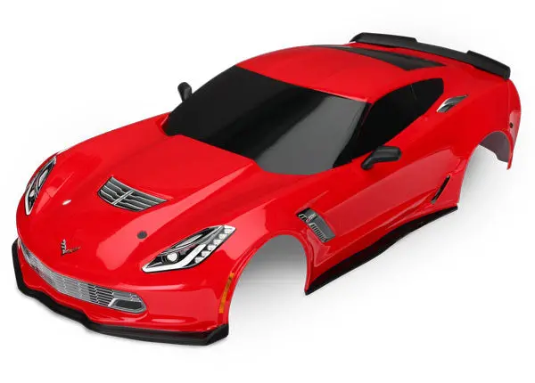 8386R Body Chevrolet Corvette Z06,( Red Paint & Decals Applied) 1
