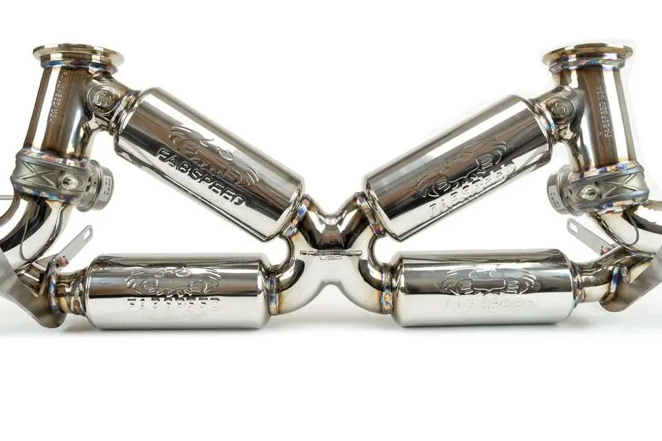 Fabspeed Audi R8 V10 Valvetronic Supersport X-Pipe Exhaust System (2020+) 1