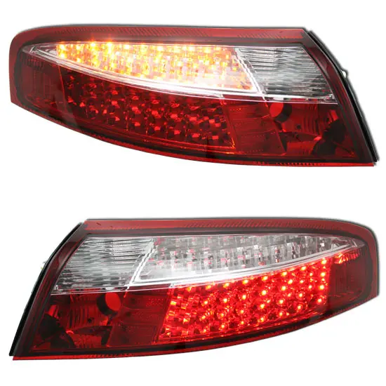 Porsche 996 Carrera 911 1998-2004 Red & Clear Led Taillight 1