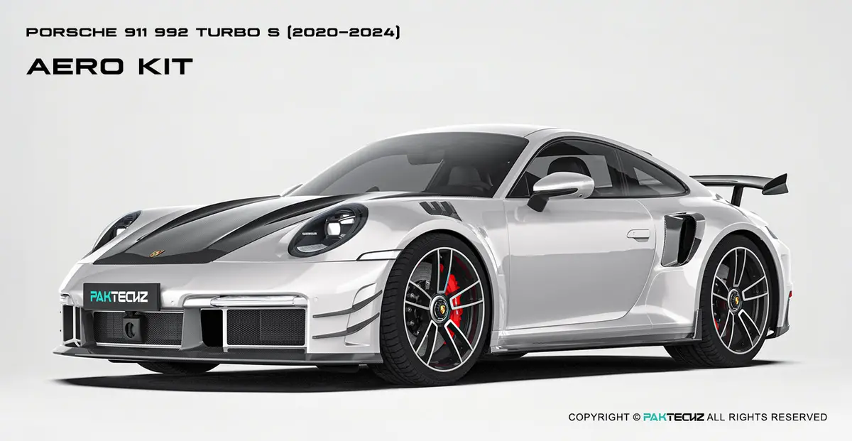 Paktechz Dry Carbon Fiber Aero Body Kit For Porsche 911 992 Turbo S 2020-2024 1