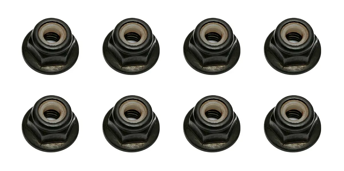 91148 M4 Locknuts Flange + Knurl 1