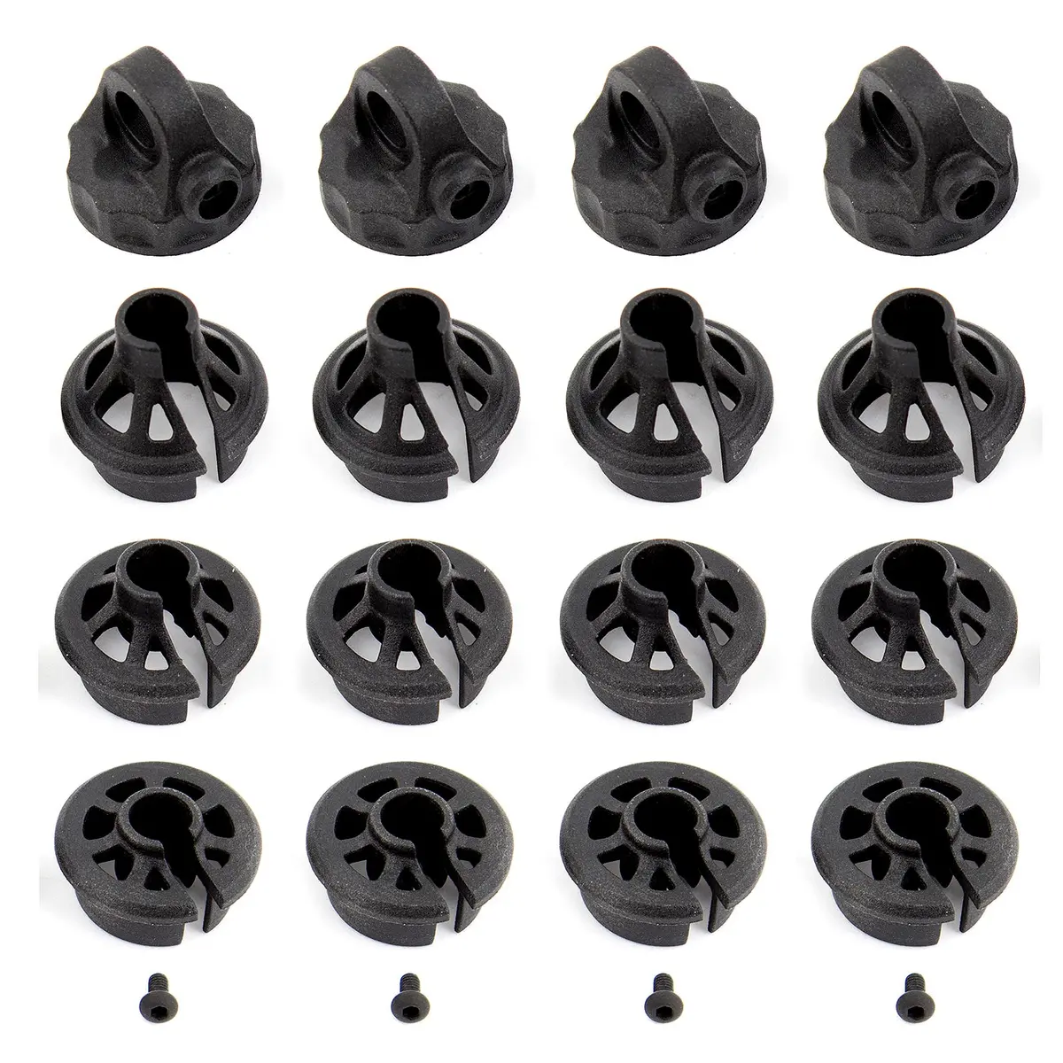 91814 Rc10b6.1 Shock Caps / Spring Cups 1