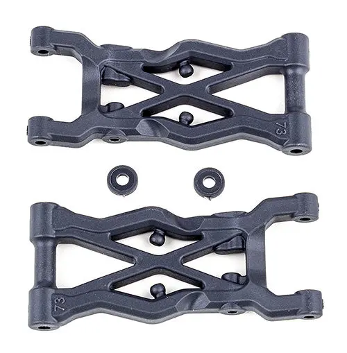 91854 Rc10b6.2 Rear Suspension Arms, 73Mm, Hard 1