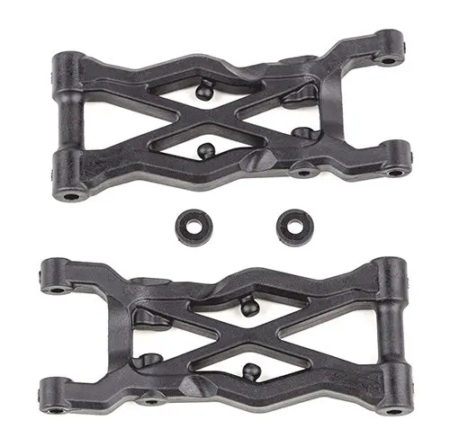 91874 Rc10b6.2 Ft Rear Suspension Arms 75Mm, Carbon Fiber 1