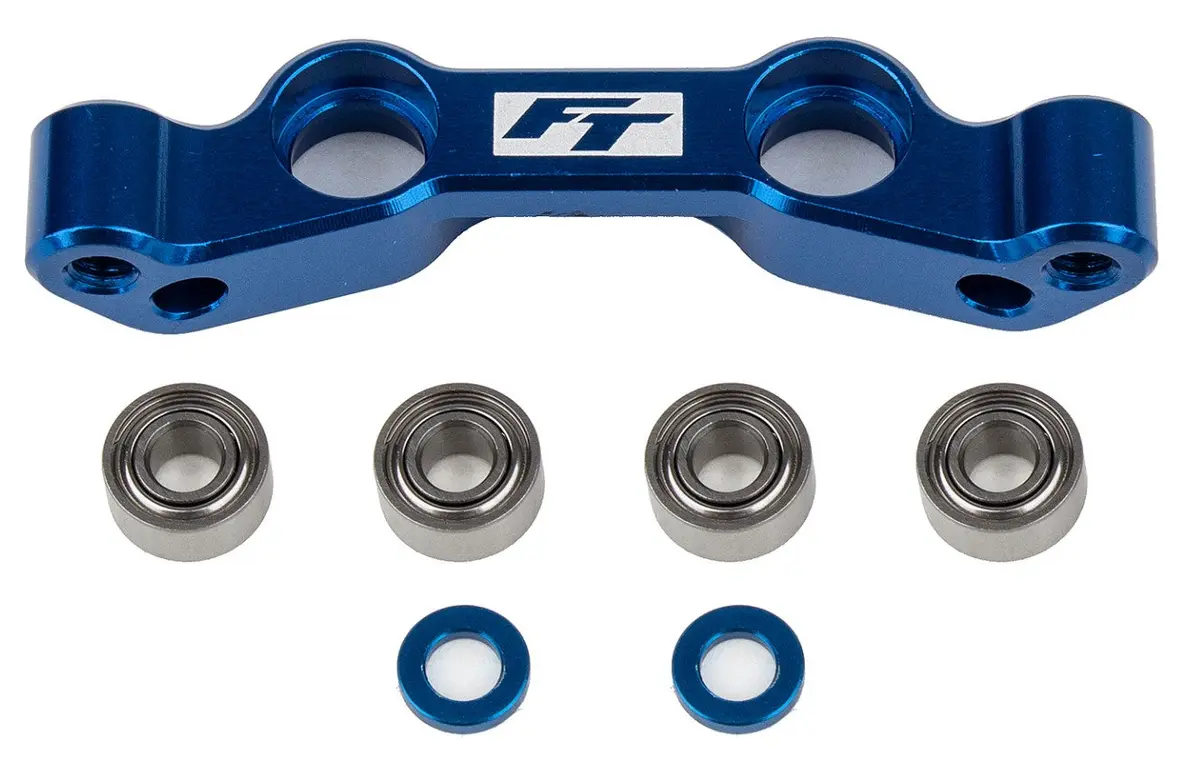 91984 Rc10b6.4 Steering Rack Blue Aluminum 1