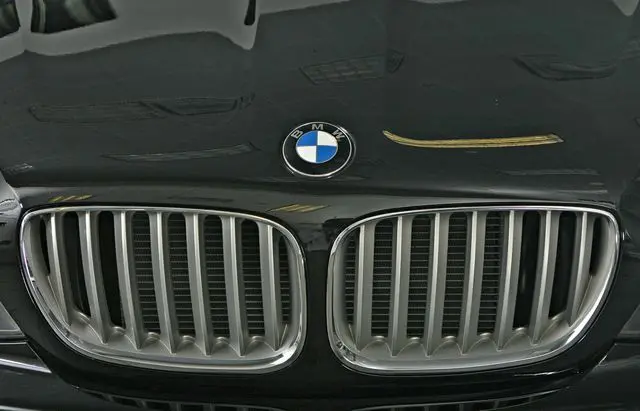 Bmw E53 X5 2004-2006 Titanium Mesh Finish Silver Front Grill Set 1