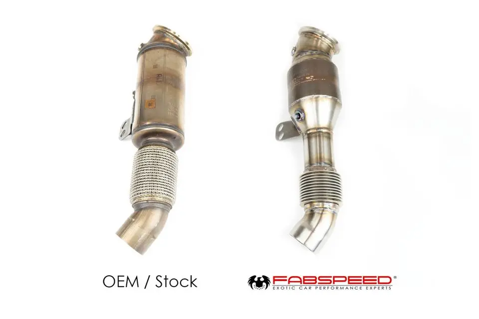 Fabspeed Toyota Supra 3.0L (A90) Sport Catalytic Converter Downpipe (2020+) 1
