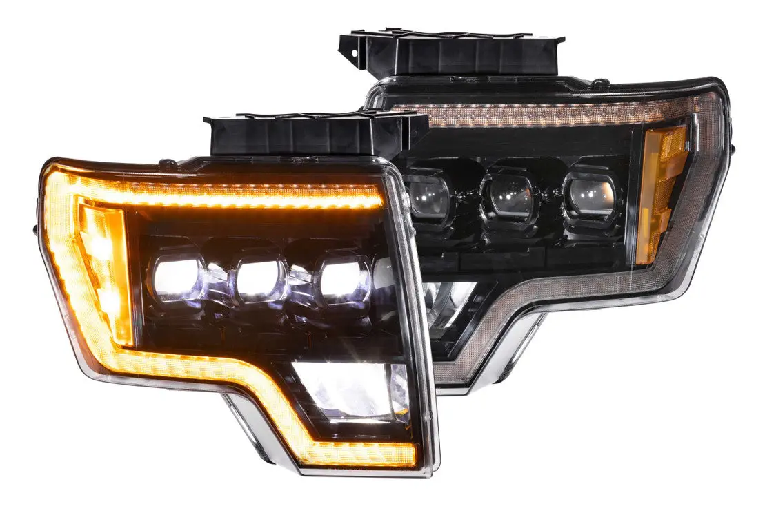 Xb Led Headlights: Ford F150 (09-14) (Pair / Asm Amber Drl) 1