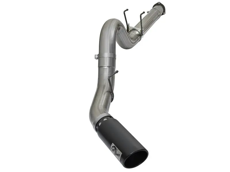 Afe Power Large-Bore Dpf-Back 5-Inch Stainless Steel Exhaust System With Black Tip For 2017+ Ford 6.7L Power Stroke Diesel Trucks 1