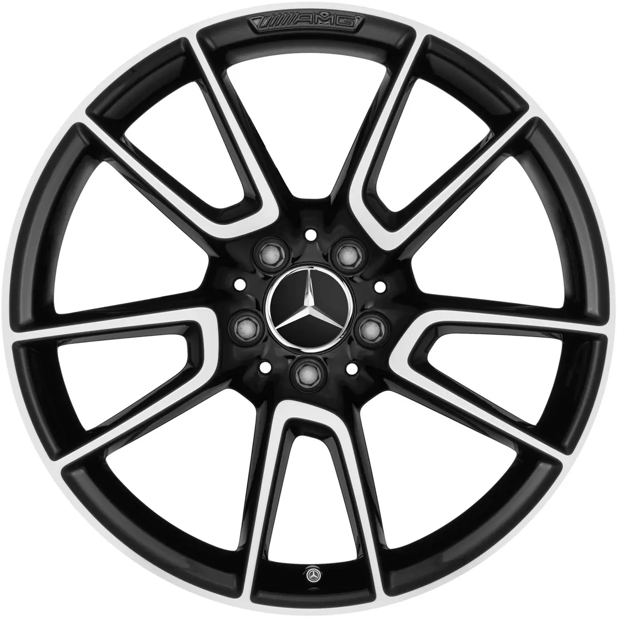 19" Mercedes-Benz C-Class W205 Amg 5 Twin Spoke Oe Complete Wheels 1