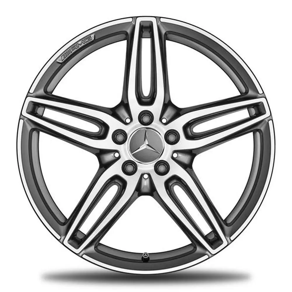 19” Mercedes-Benz E-Class Amg 5-Twin-Spoke Oe Complete Wheels Set 1