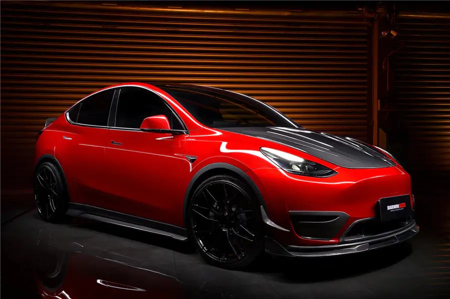 Darwinpro Carbon Fiber Aerodynamik Body Kit For Tesla Model Y 1