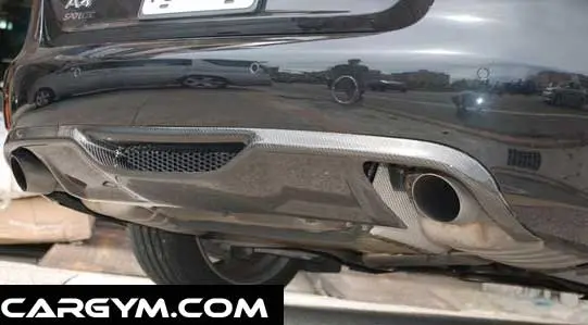 Audi A4 B8 C Style Carbon Fiber Rear Diffuser 1