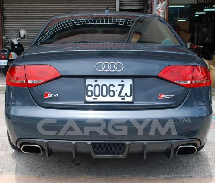 Audi A4 B8 Sports Style Carbon Fiber Rear Diffuser 1