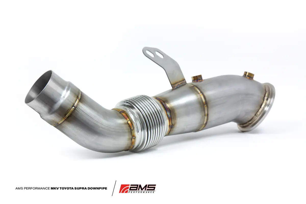 Ams Performance Stainless Steel Race Downpipe For 2020+ Toyota Gr Supra 1