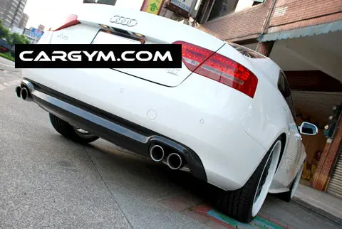 Audi A5 2D Carbon Fiber Rear Diffuser (Dual Outlet) 1
