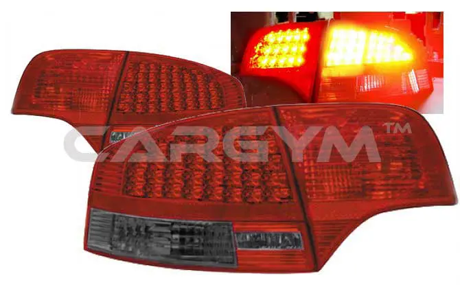Audi A4 B7 2005-2008 Red & Smoked Led Taillight 1