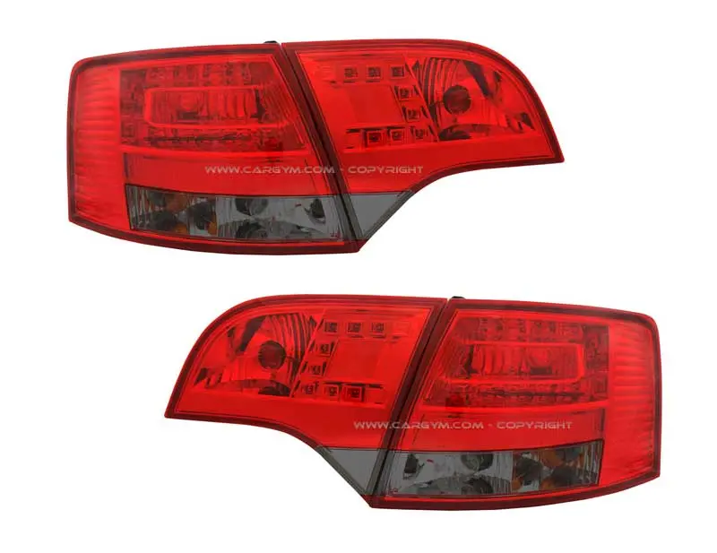 Audi A4 B7 Avant 2005-2008 Red & Smoked Led Taillight 1